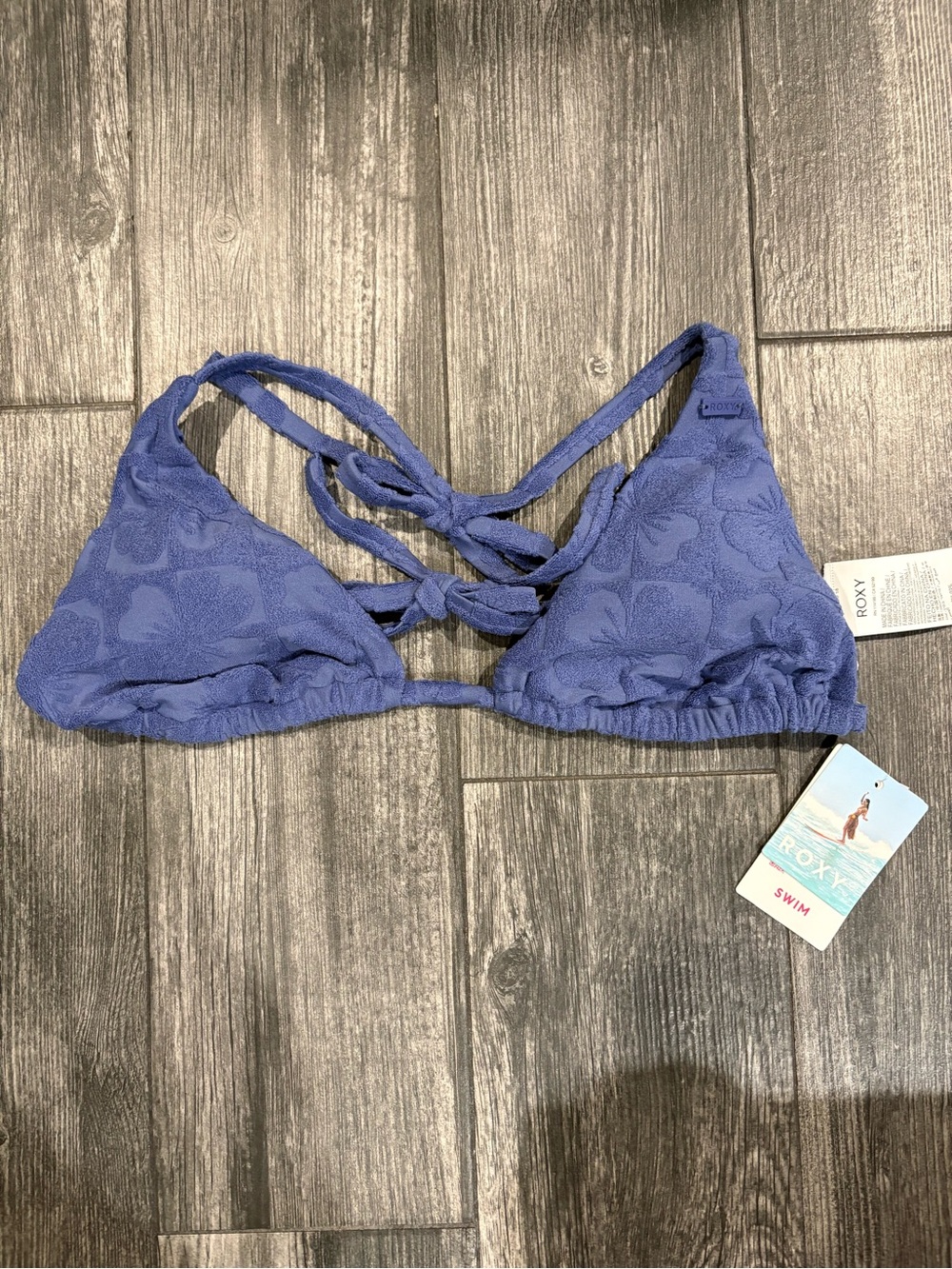 Roxy Textured Triangle Bikini Top